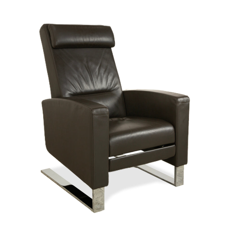 Wittmann Lindberg Ledersessel Relaxsessel Braun 15864 Toro Espresso manuelle Funktion