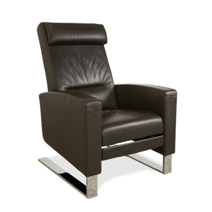 Wittmann Lindberg Ledersessel Relaxsessel Braun 15864 Toro Espresso manuelle Funktion