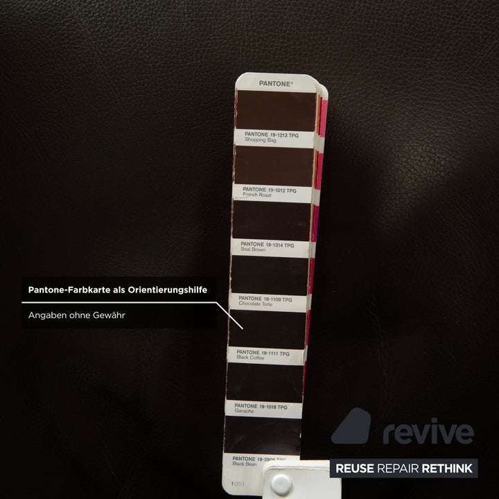 Wittmann Lindberg Ledersessel Relaxsessel Braun 15864 Toro Espresso manuelle Funktion