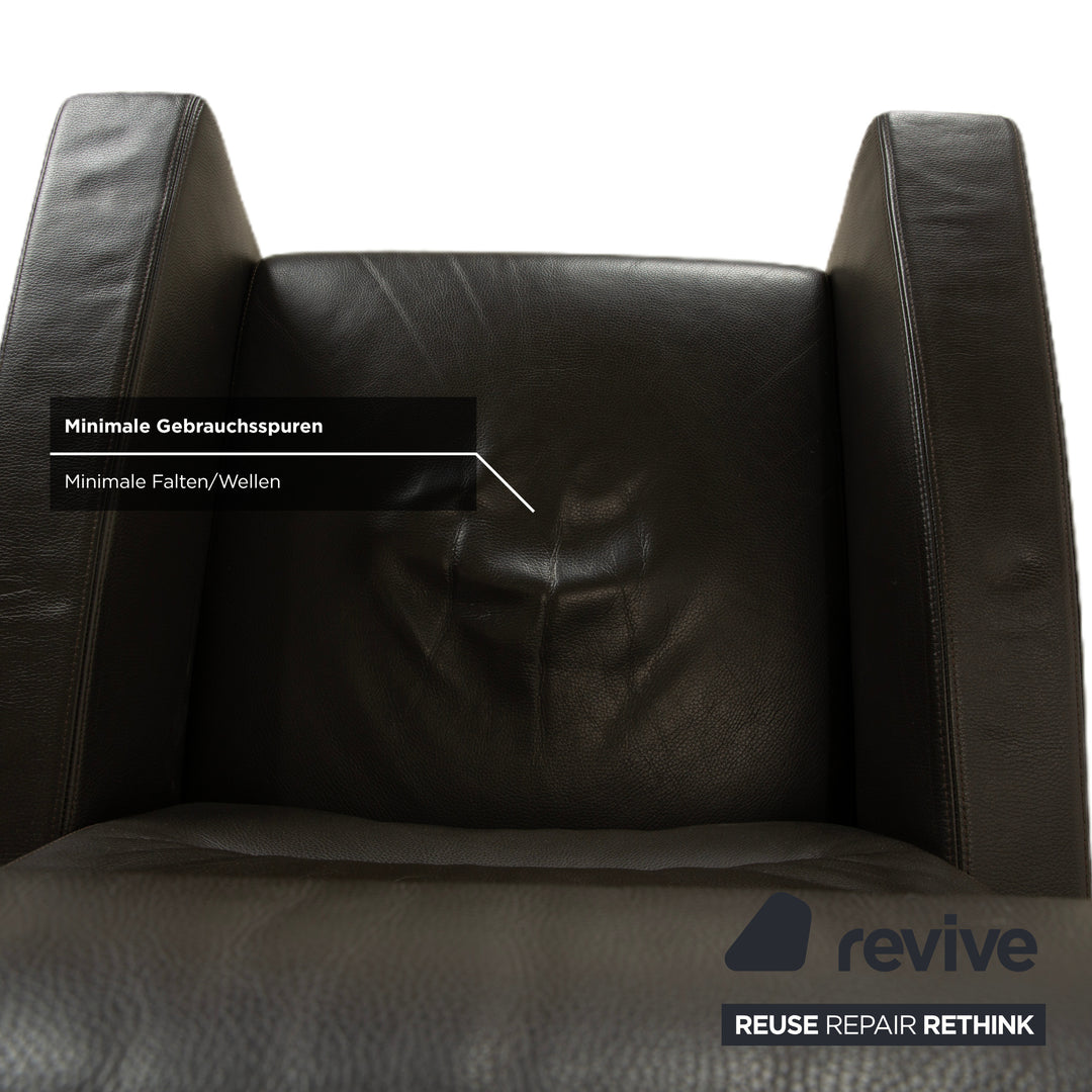 Wittmann Lindberg Ledersessel Relaxsessel Braun 15864 Toro Espresso manuelle Funktion