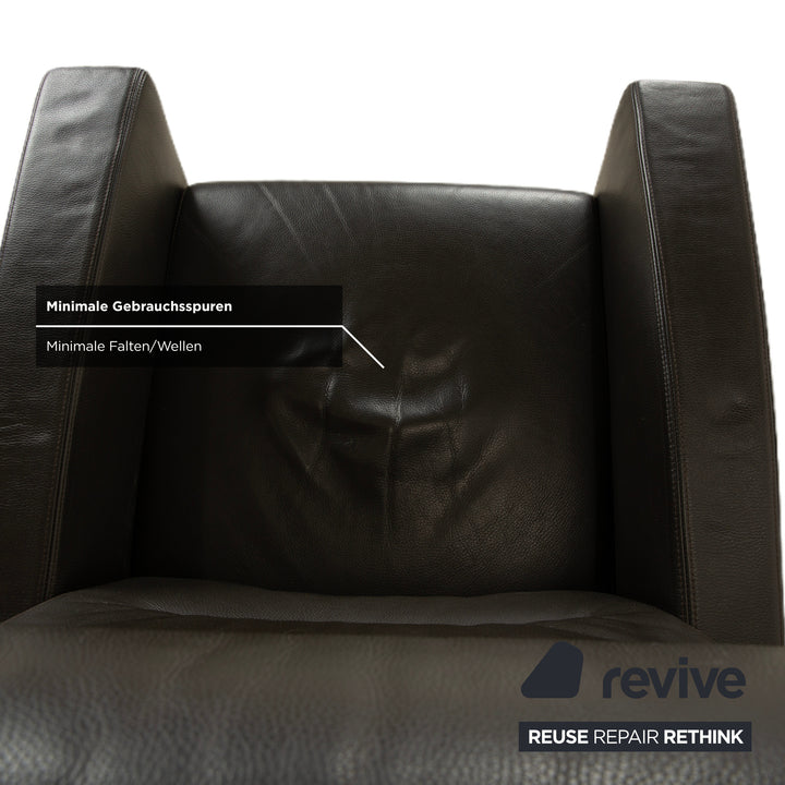 Wittmann Lindberg Ledersessel Relaxsessel Braun 15864 Toro Espresso manuelle Funktion