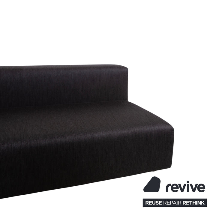 Wittmann Loft Stoff Ecksofa Schwarz Anthrazit Sofa Couch