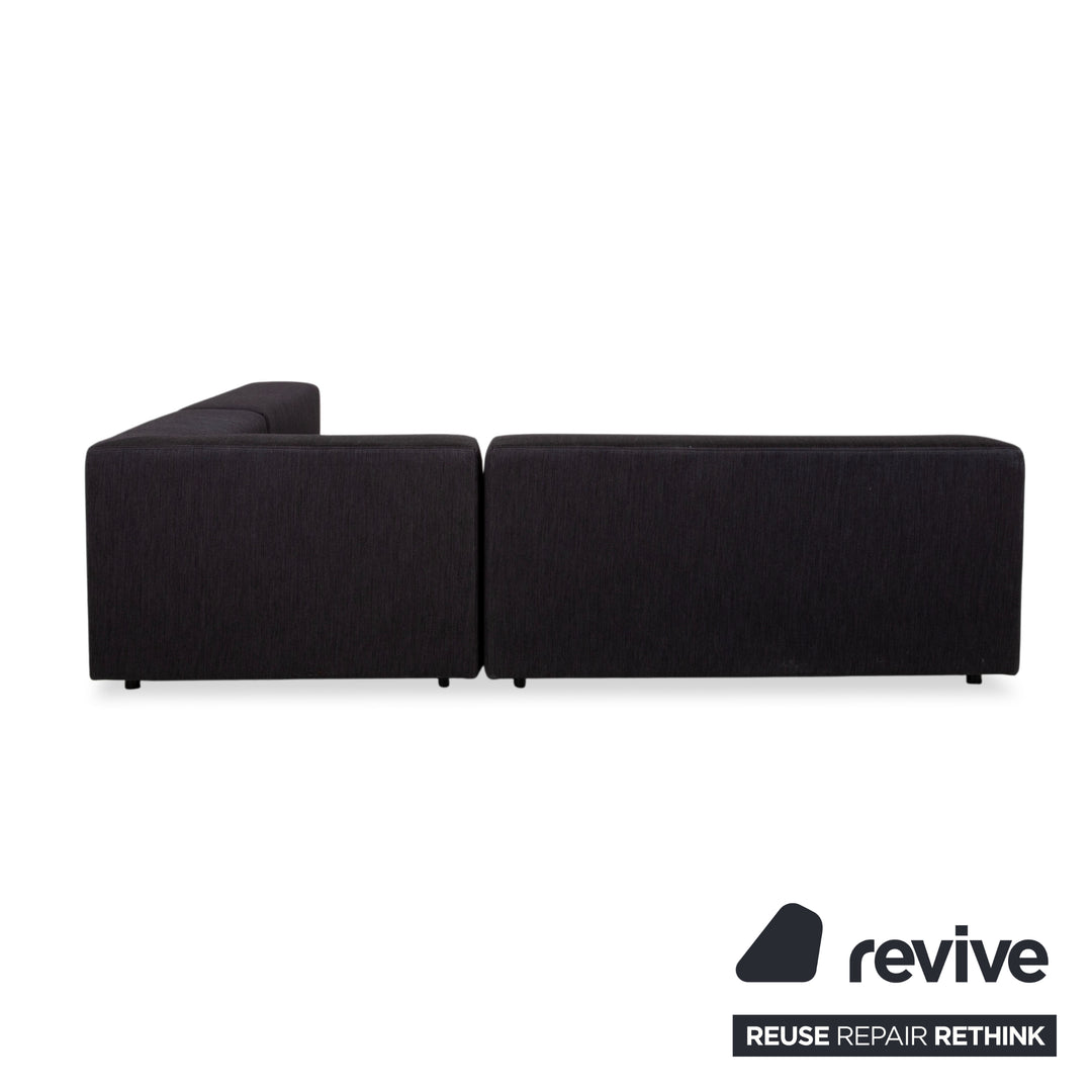 Wittmann Loft Stoff Ecksofa Schwarz Anthrazit Sofa Couch