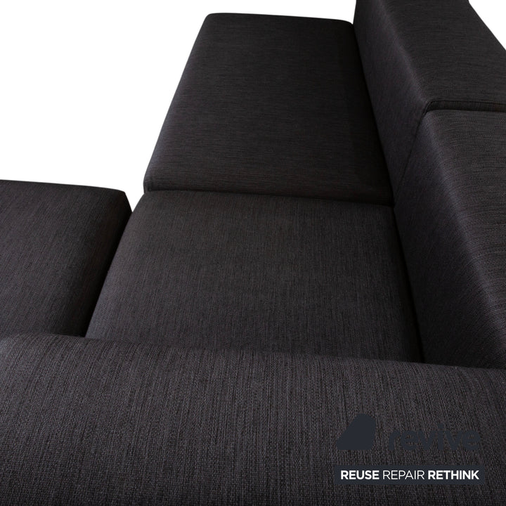 Wittmann Loft Stoff Ecksofa Schwarz Anthrazit Sofa Couch