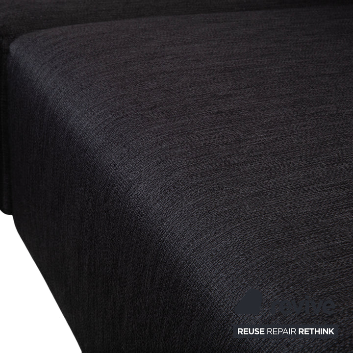 Wittmann Loft Stoff Ecksofa Schwarz Anthrazit Sofa Couch