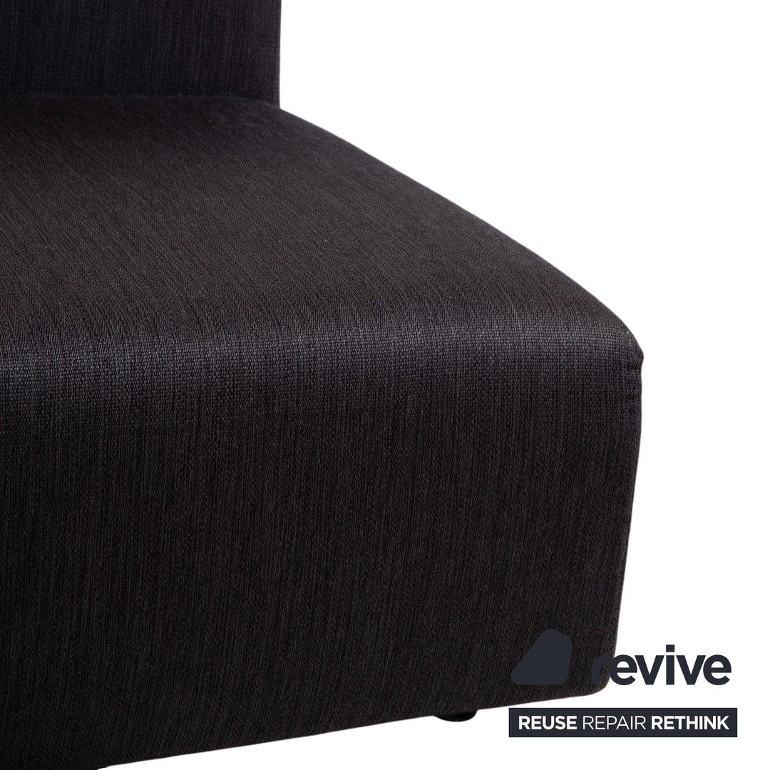 Wittmann Loft Stoff Ecksofa Schwarz Anthrazit Sofa Couch