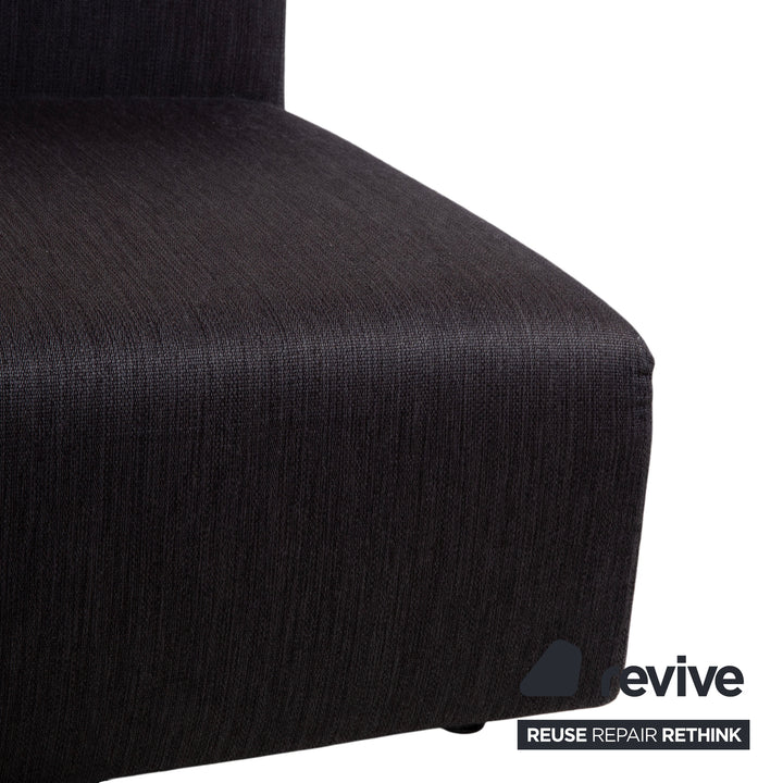 Wittmann Loft Stoff Ecksofa Schwarz Anthrazit Sofa Couch