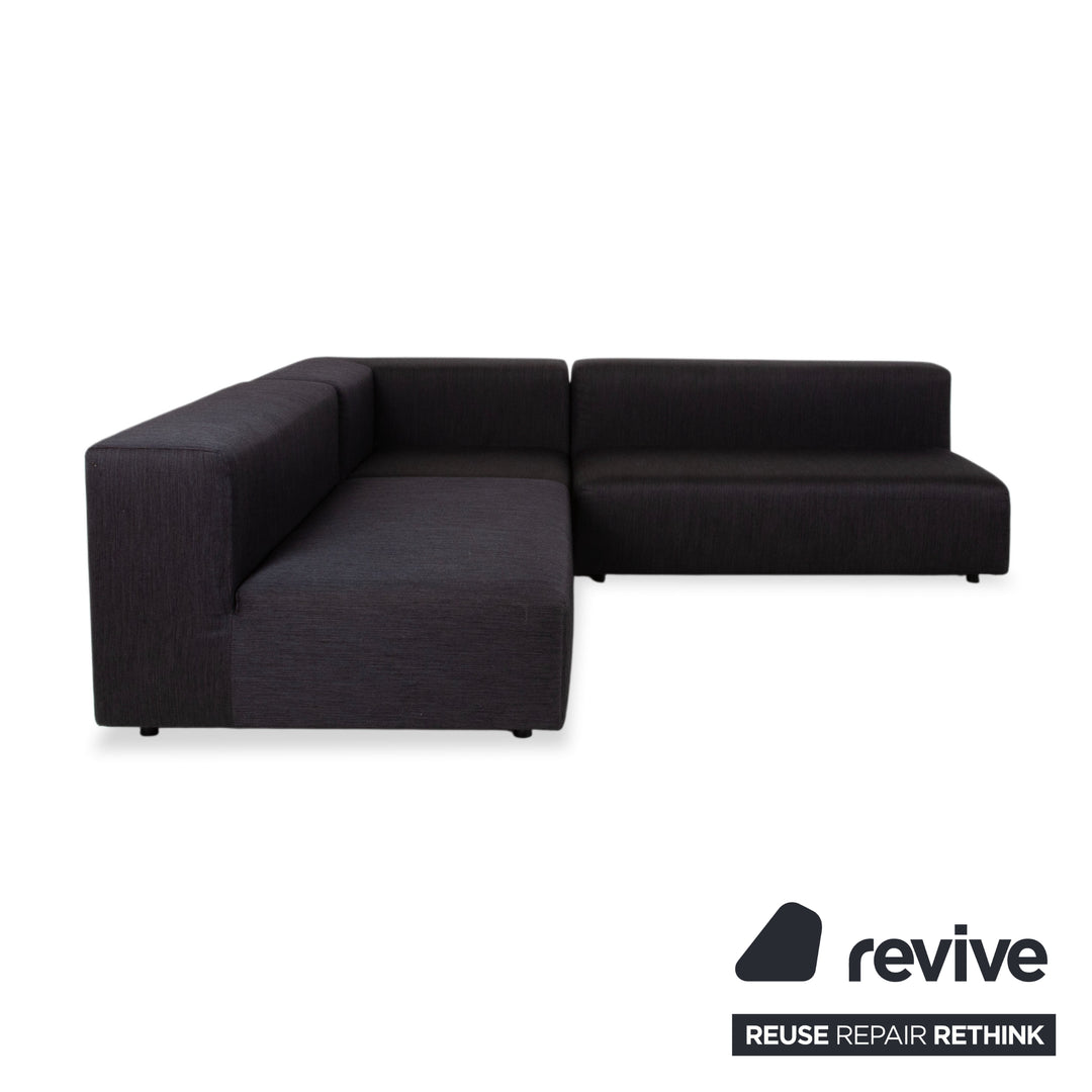 Wittmann Loft Stoff Ecksofa Schwarz Anthrazit Sofa Couch