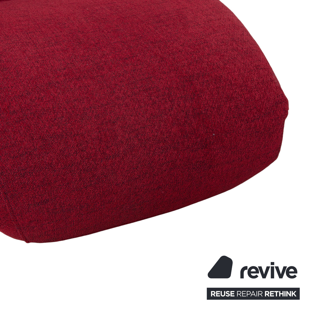 WK Solo 699 Armchair red fabric reupholstered manual function