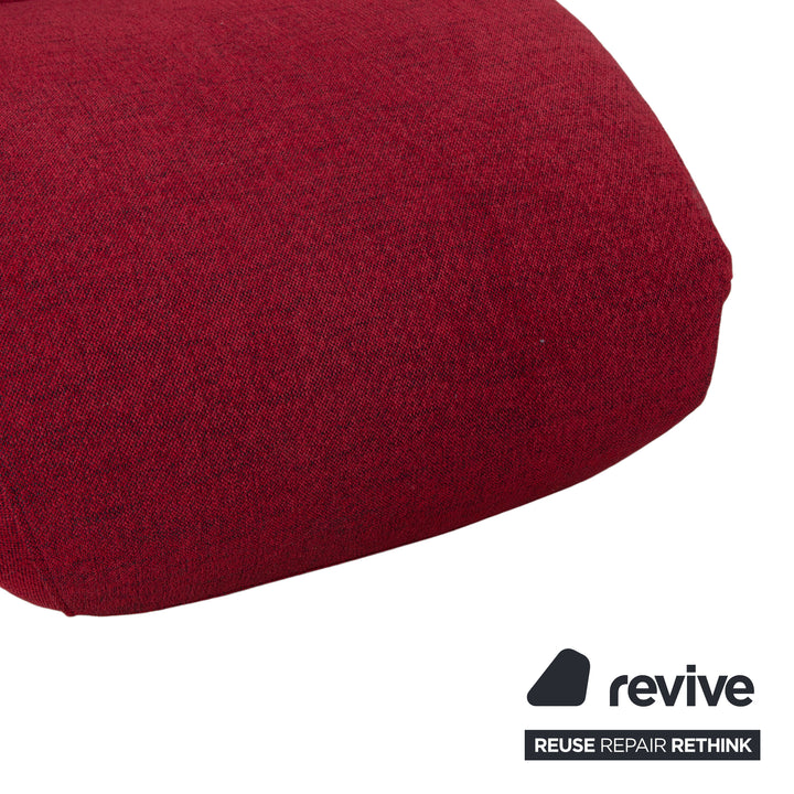 WK Solo 699 Armchair red fabric reupholstered manual function