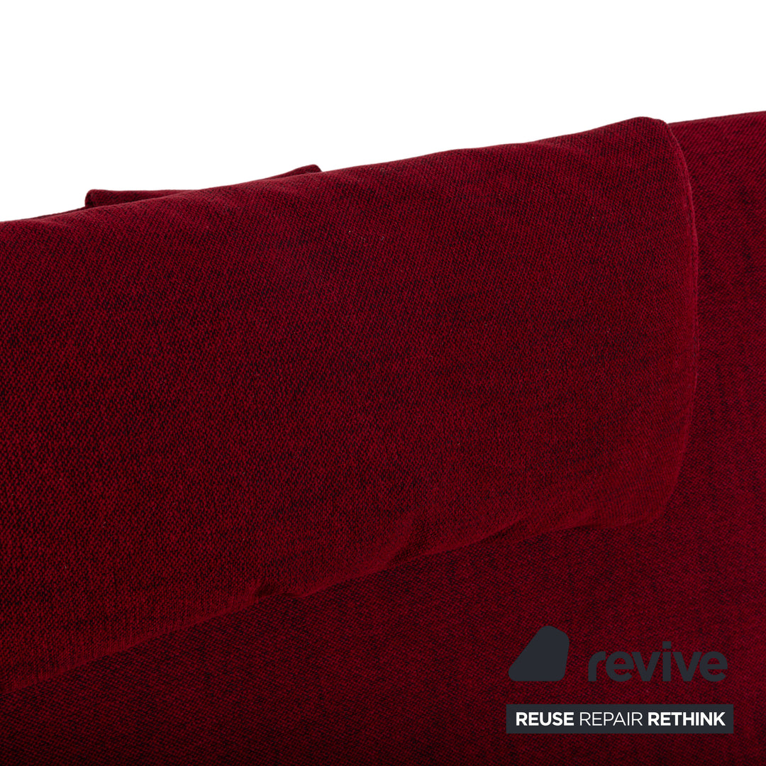 WK Solo 699 Armchair red fabric reupholstered manual function