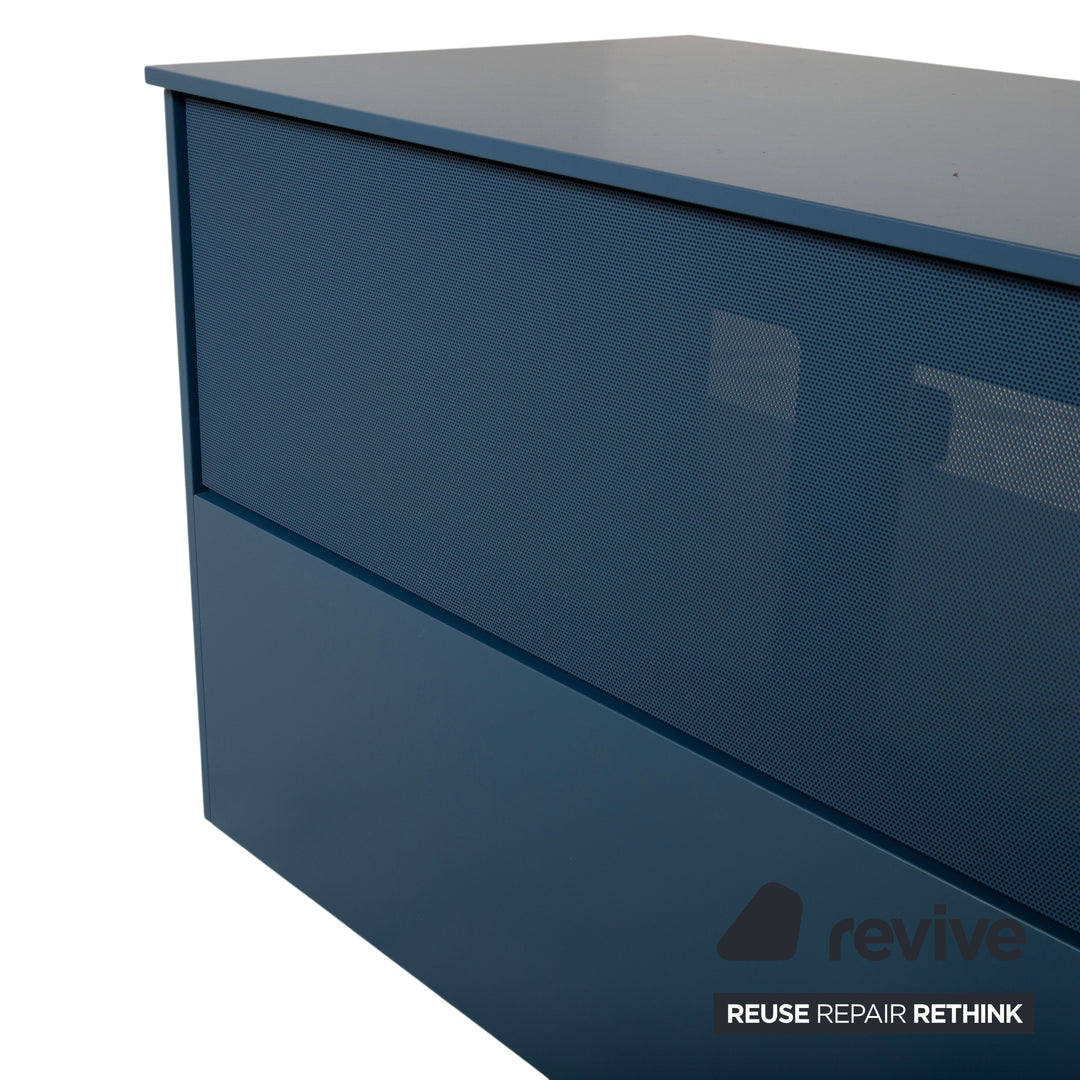 WK Wohnen 419 Intono Holz Sideboard Blau manuelle Funktion