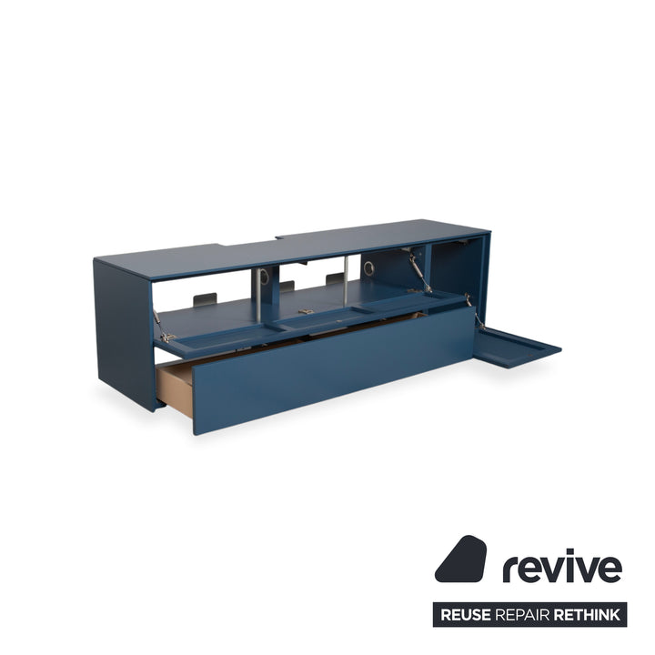 WK Wohnen 419 Intono Holz Sideboard Blau manuelle Funktion