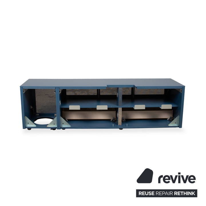 WK Wohnen 419 Intono Buffet en bois bleu à fonction manuelle