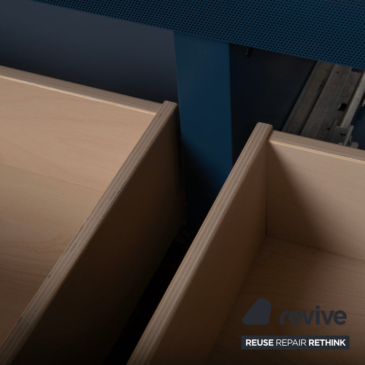 WK Wohnen 419 Intono Holz Sideboard Blau manuelle Funktion