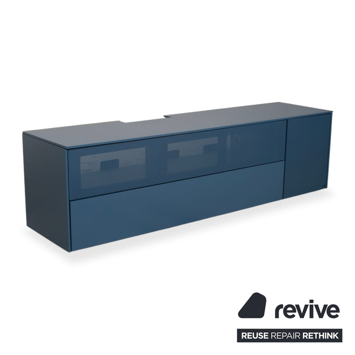 WK Wohnen 419 Intono Holz Sideboard Blau manuelle Funktion