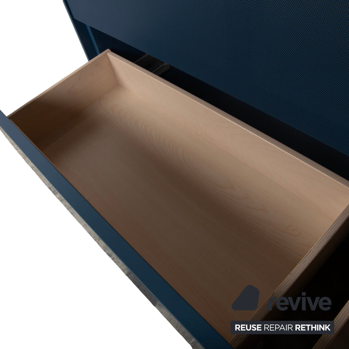 WK Wohnen 419 Intono Holz Sideboard Blau manuelle Funktion
