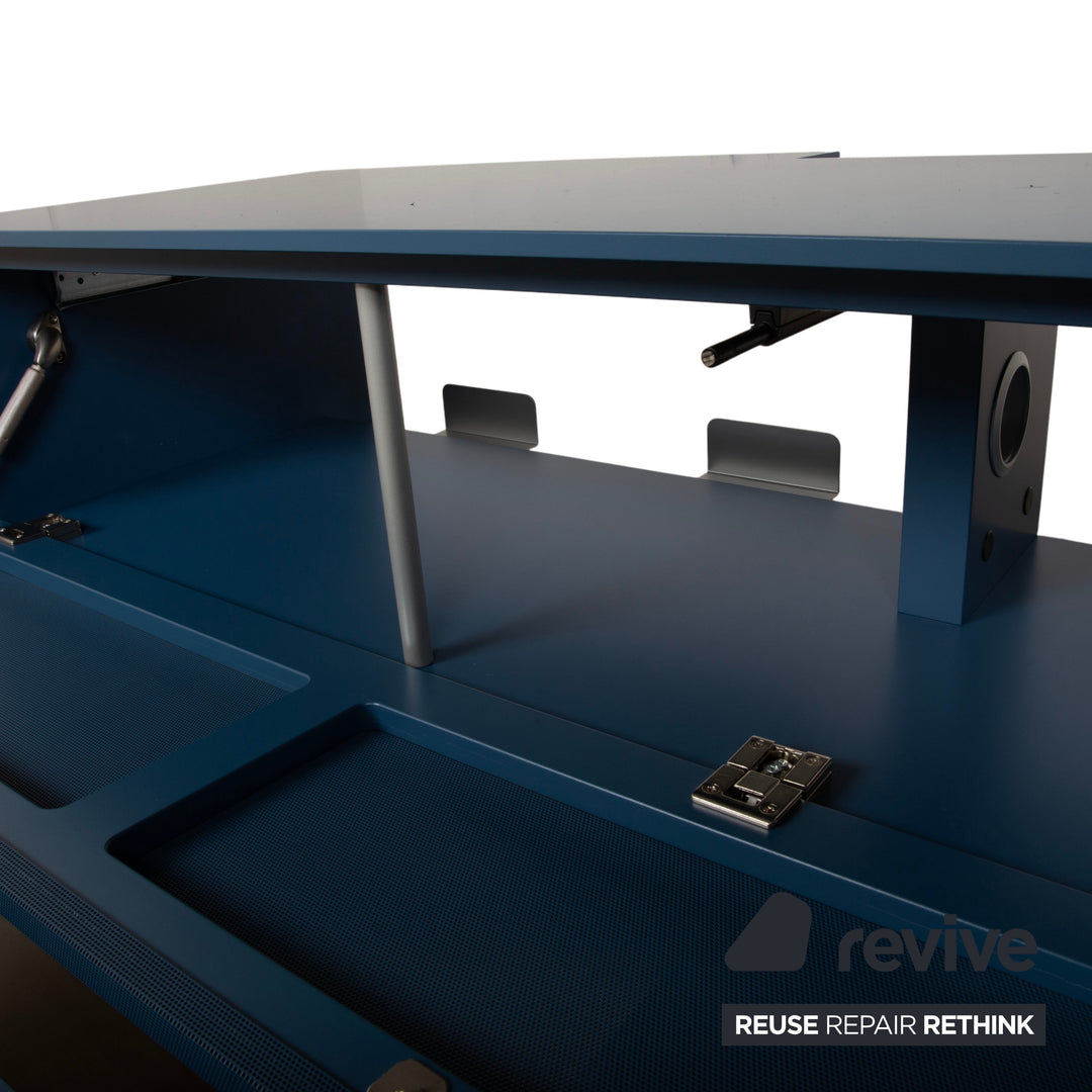 WK Wohnen 419 Intono Holz Sideboard Blau manuelle Funktion