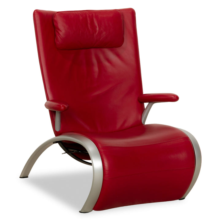 WK Wohnen Flex 679 Leder Sessel Rot manuelle Funktion
