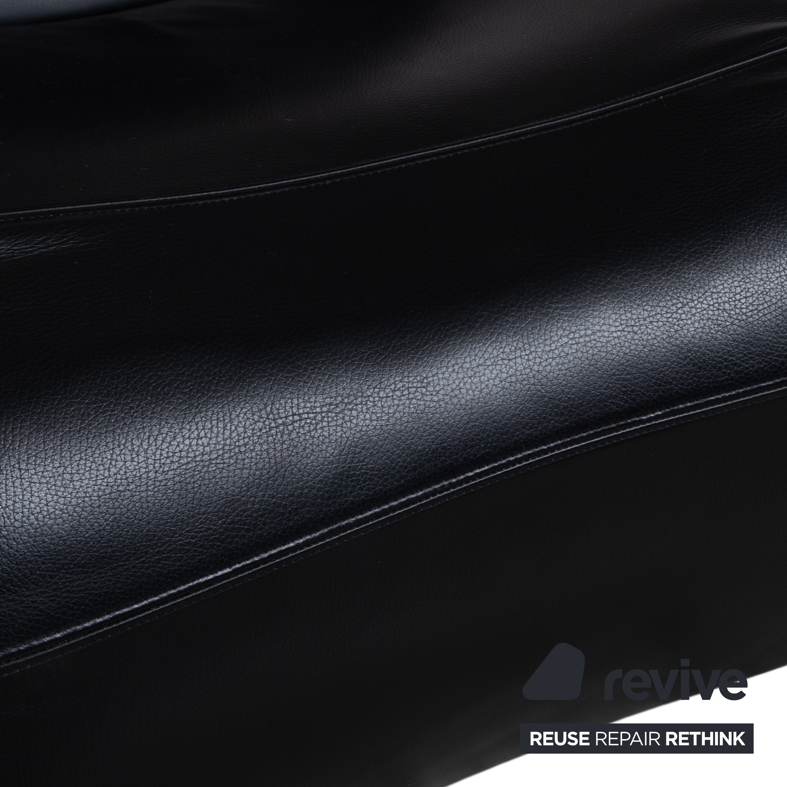WK Wohnen Flex 679 Leather Armchair Black Manual Function