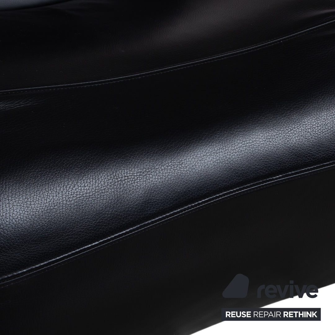 WK Wohnen Flex 679 Leather Armchair Black Manual Function