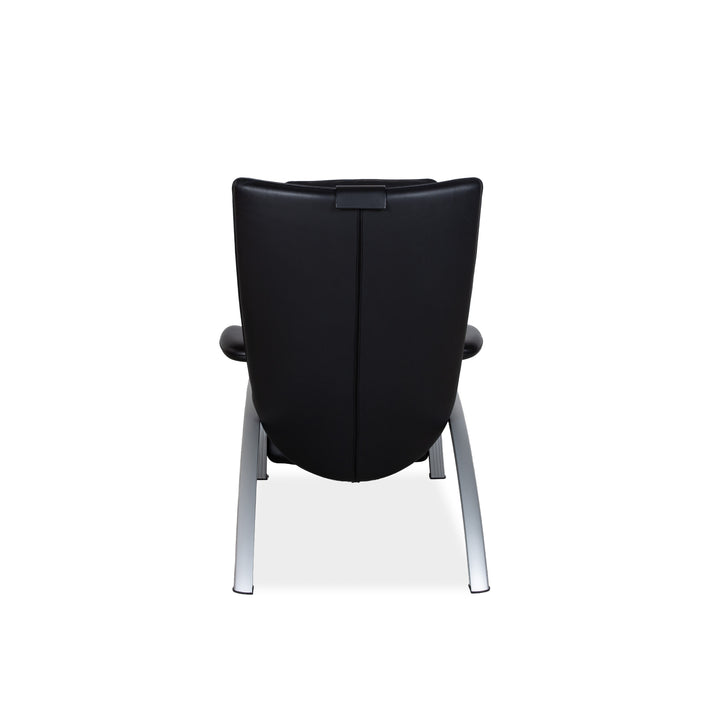 WK Wohnen Flex 679 Leather Armchair Black Manual Function