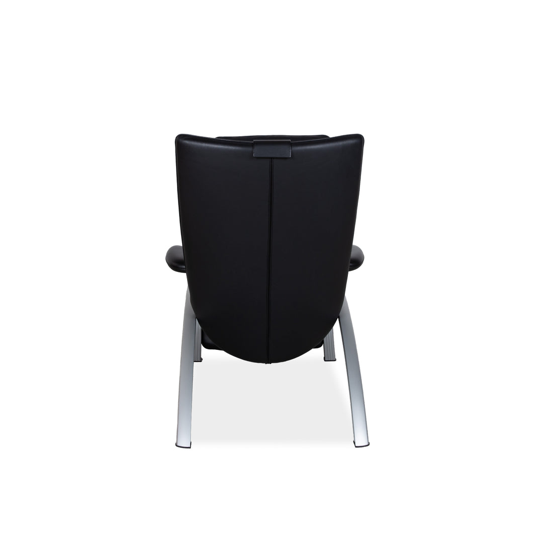 WK Wohnen Flex 679 Leder Sessel Schwarz Manuelle Funktion