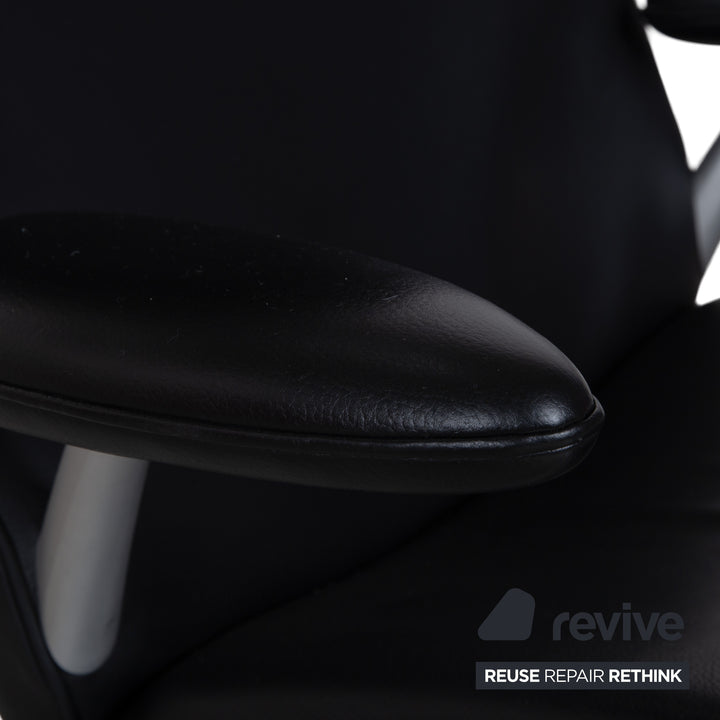 WK Wohnen Flex 679 Leder Sessel Schwarz Manuelle Funktion