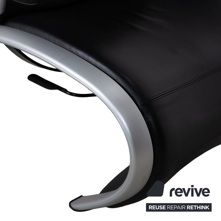 WK Wohnen Flex 679 Leather Armchair Black Manual Function