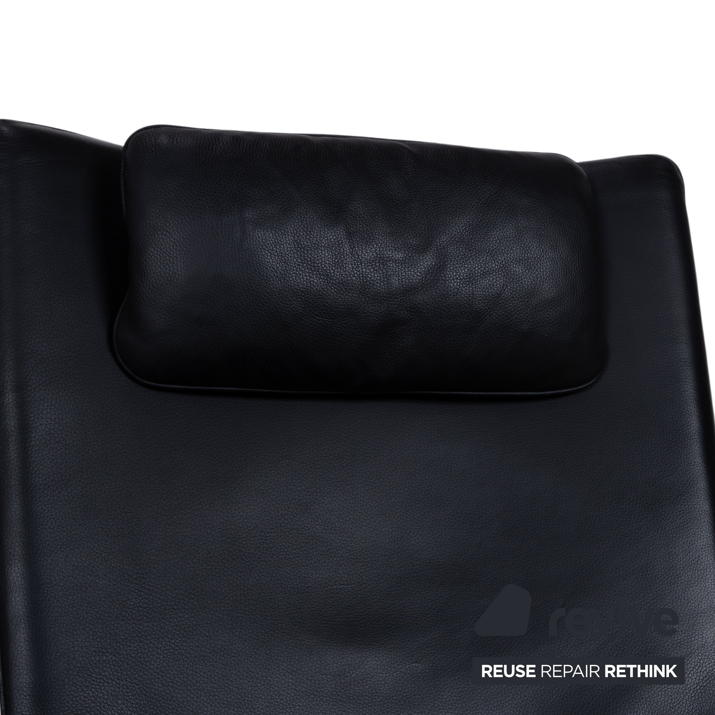 WK Wohnen Flex 679 Leather Armchair Black Manual Function