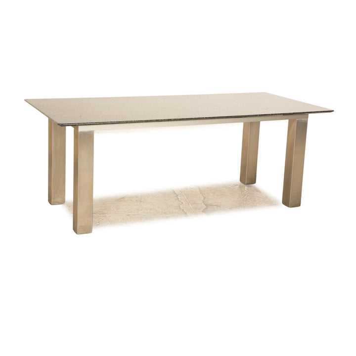 Mesa de comedor WK Wohnen Granit gris Blue Pearl piedra