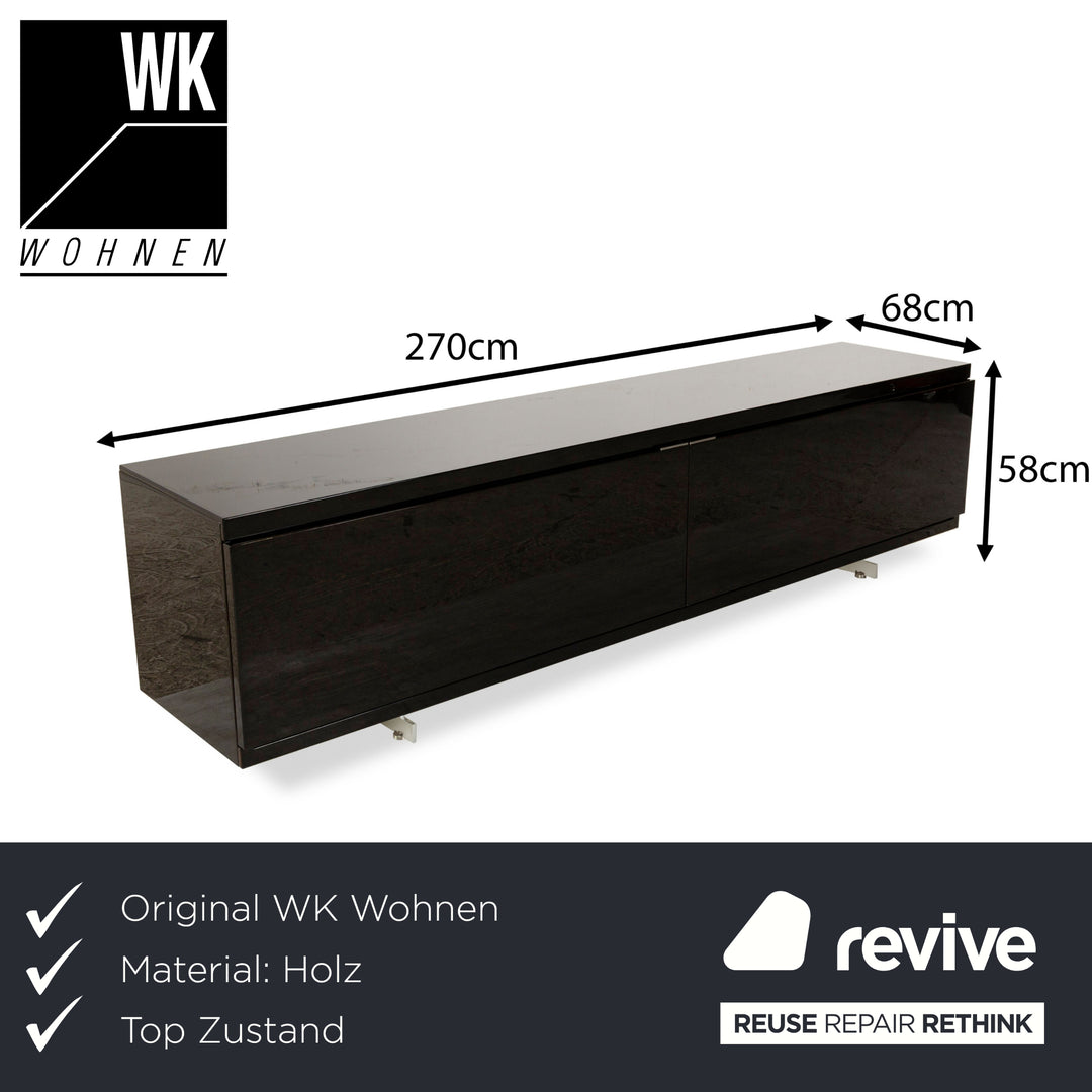 WK Wohnen Holz Sideboard Braun Dunkelbraun