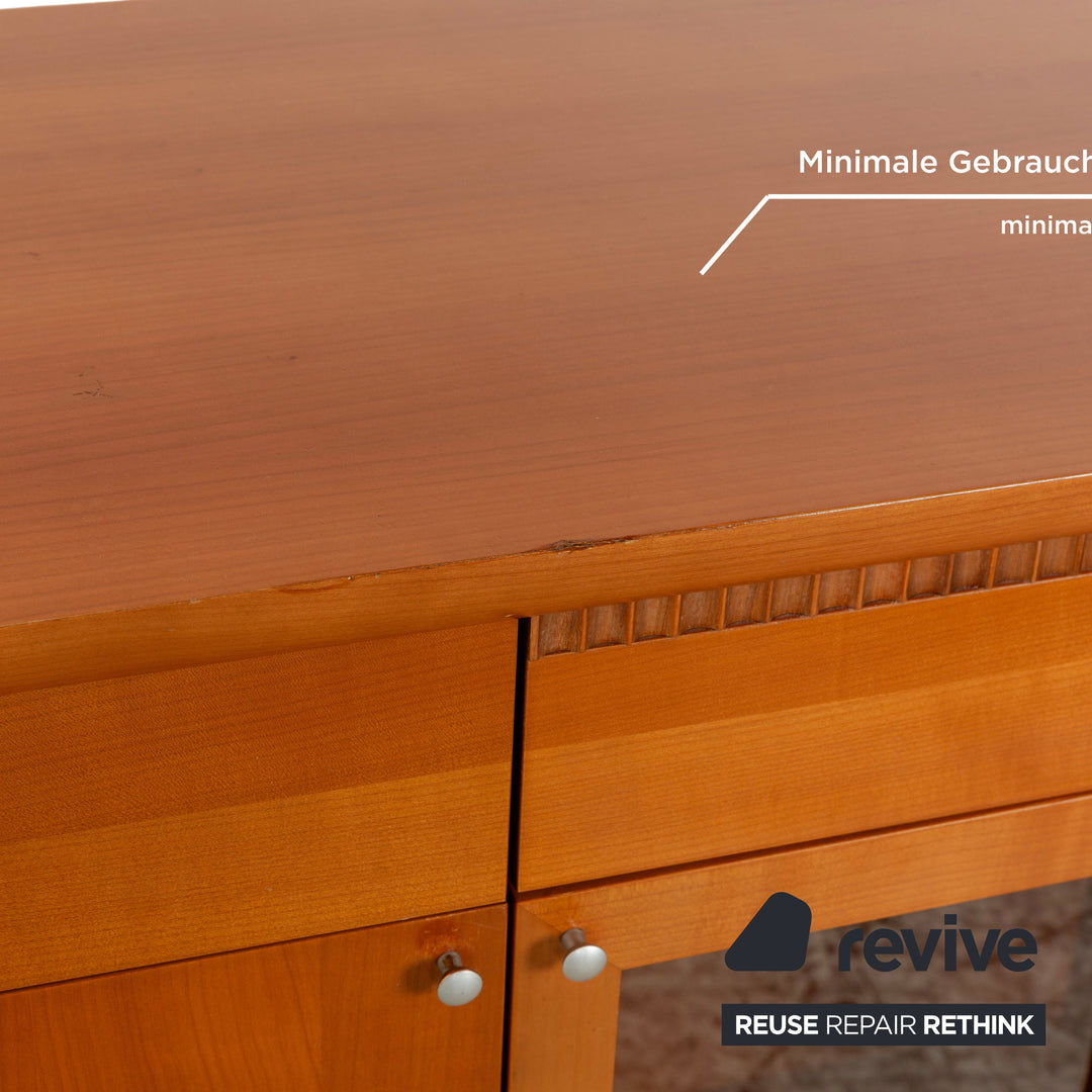 WK Wohnen Holz Sideboard Braun Innenbeleuchtung