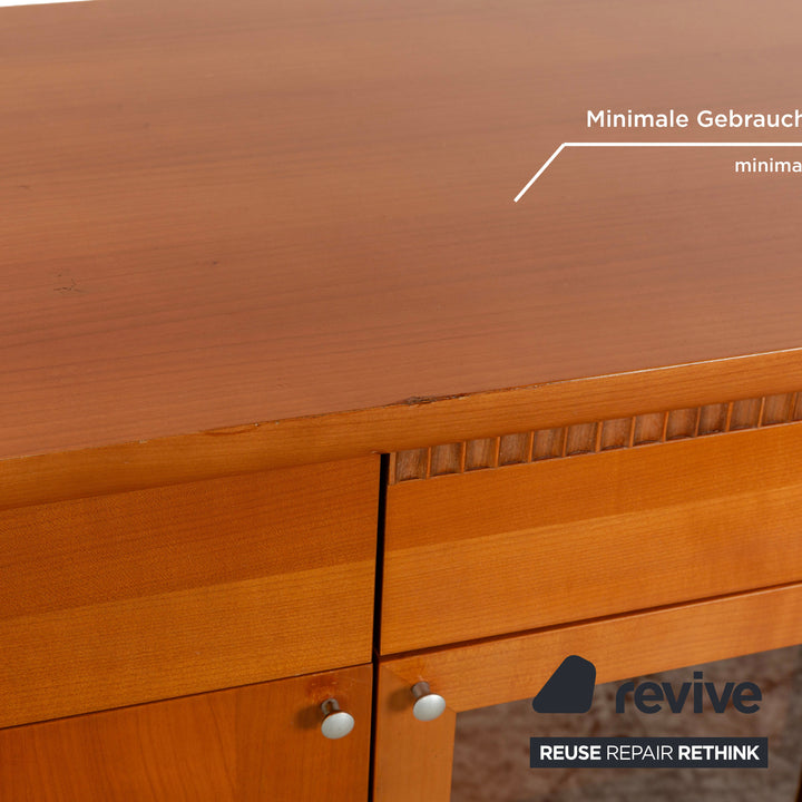 WK Wohnen Holz Sideboard Braun Innenbeleuchtung