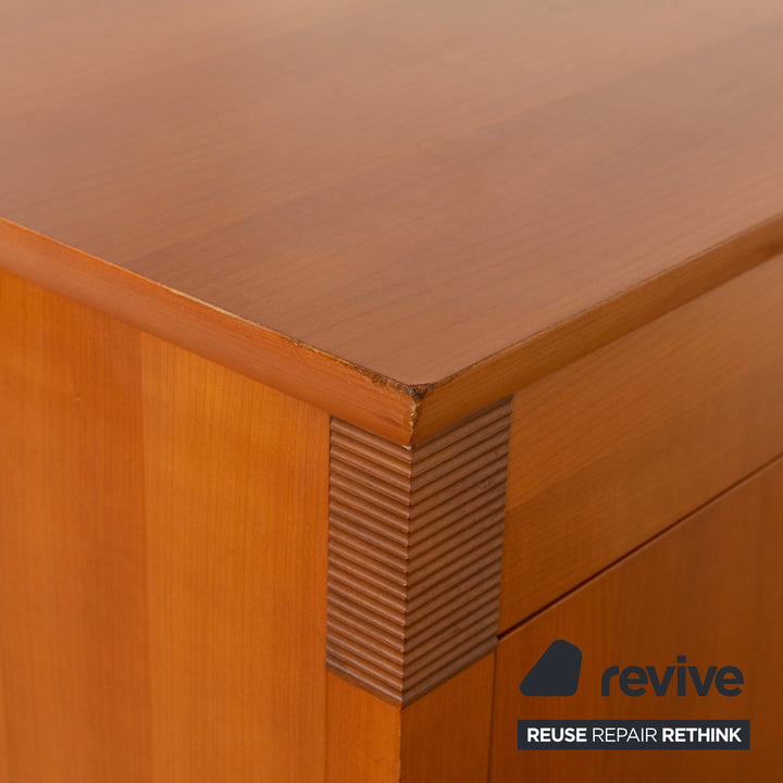 WK Wohnen Holz Sideboard Braun Innenbeleuchtung