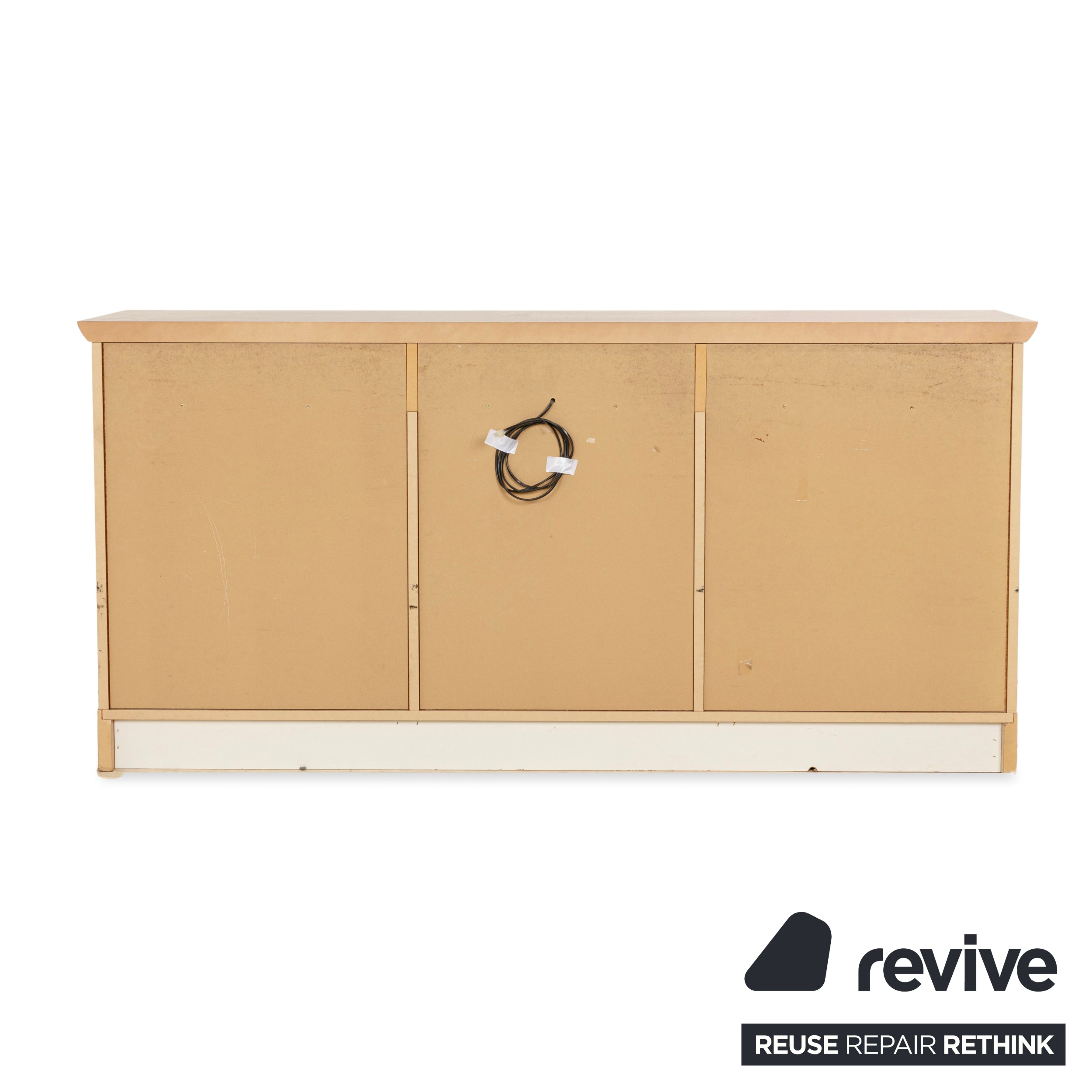 WK Wohnen Holz Sideboard Braun Innenbeleuchtung