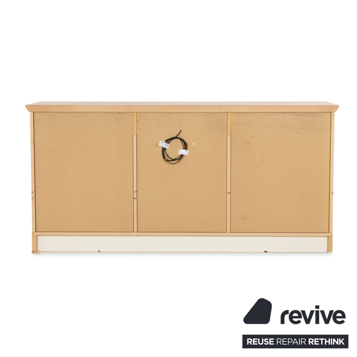 WK Wohnen Holz Sideboard Braun Innenbeleuchtung