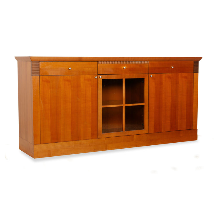 WK Wohnen Holz Sideboard Braun Innenbeleuchtung