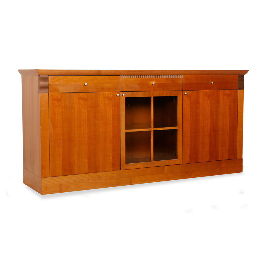 WK Wohnen Holz Sideboard Braun Innenbeleuchtung