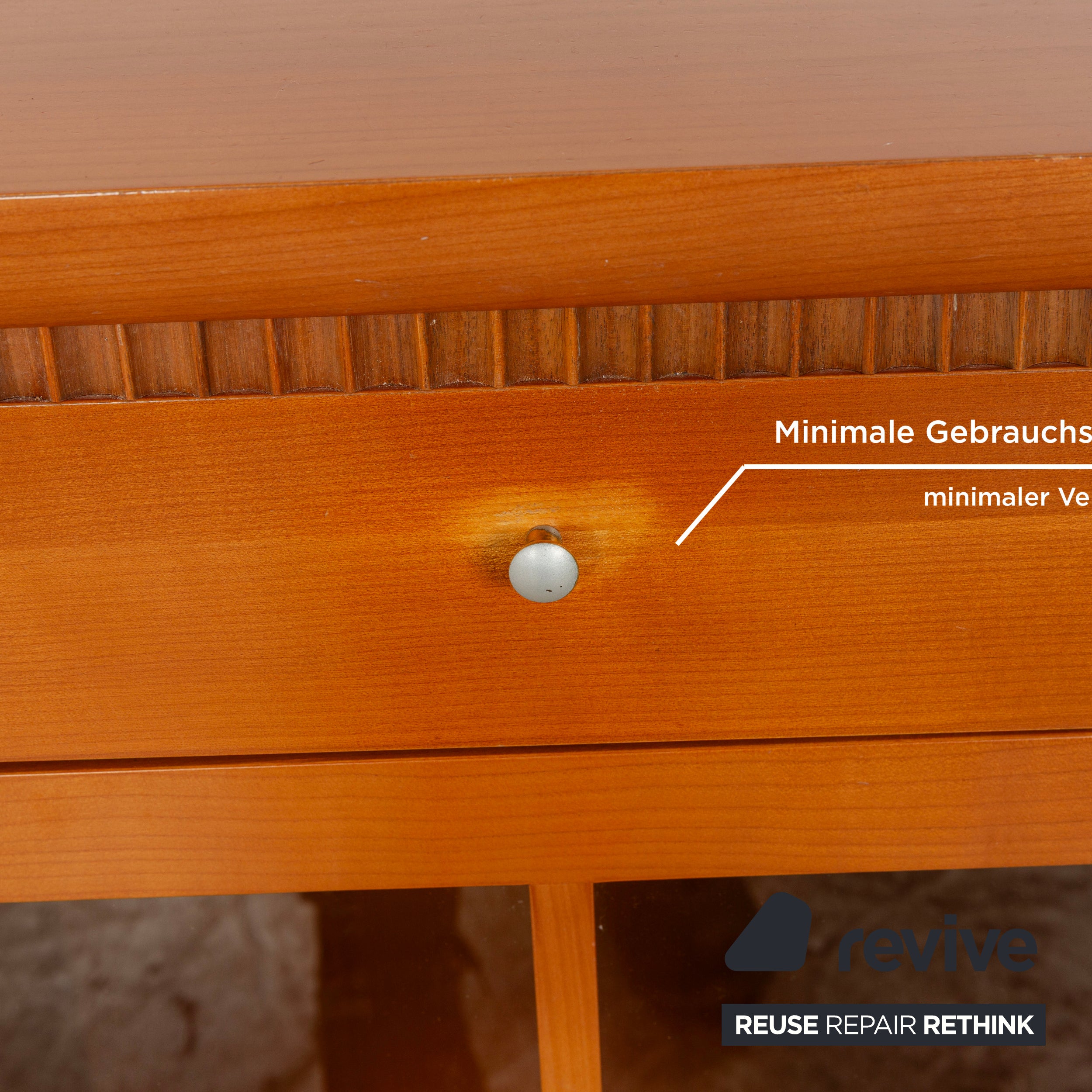 WK Wohnen Holz Sideboard Braun Innenbeleuchtung