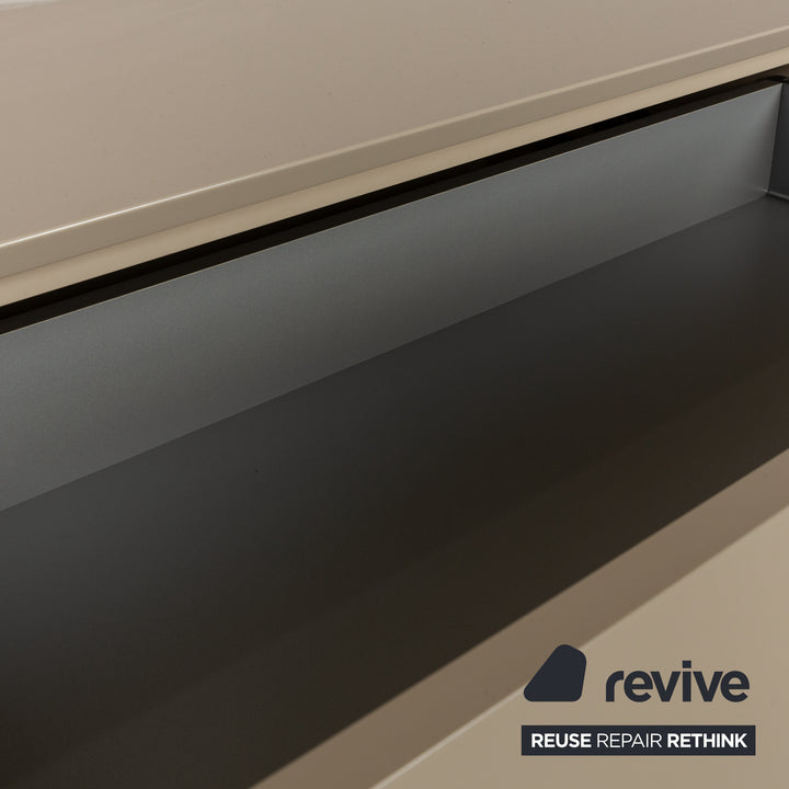 WK Wohnen buffet en bois crème lowboard