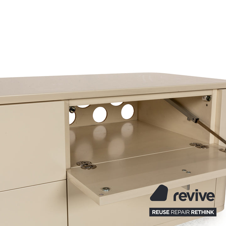 WK Wohnen buffet en bois crème lowboard