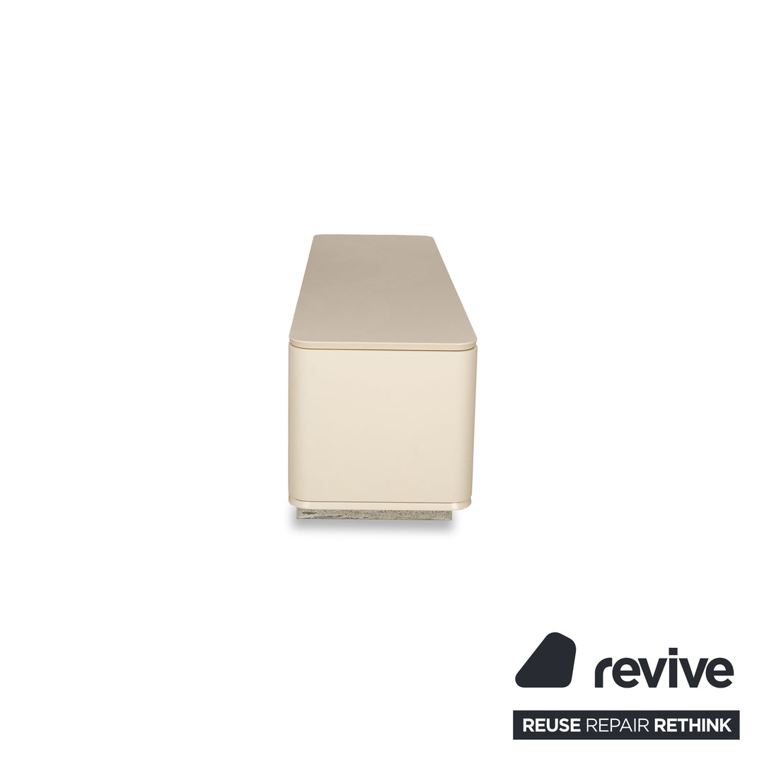 WK Wohnen buffet en bois crème lowboard