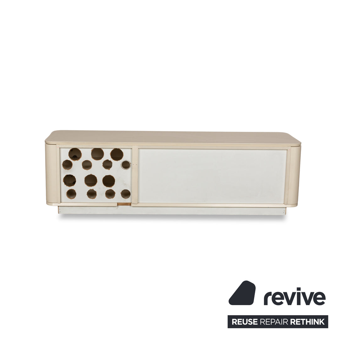 WK Wohnen buffet en bois crème lowboard