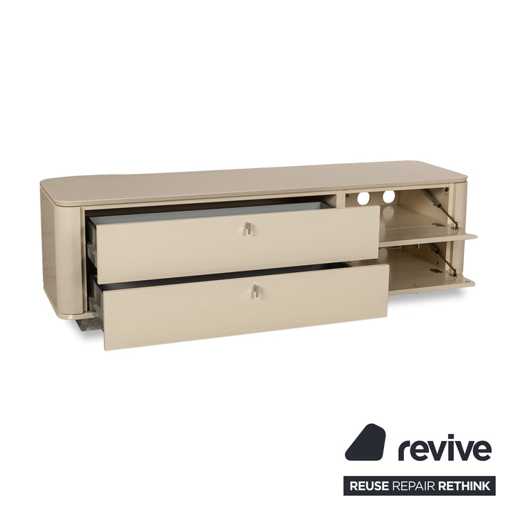 WK Wohnen buffet en bois crème lowboard