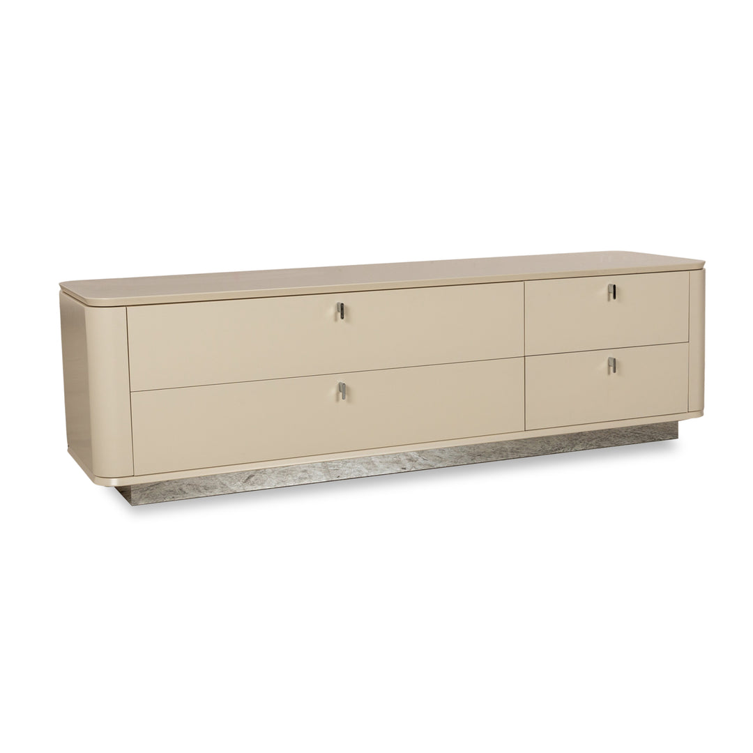 WK Wohnen buffet en bois crème lowboard