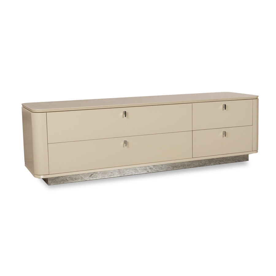 WK Wohnen buffet en bois crème lowboard