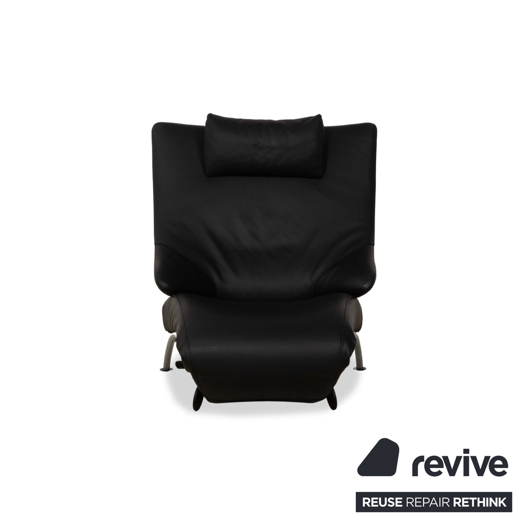 WK Wohnen Solo 699 fauteuil en cuir anthracite fonction manuelle