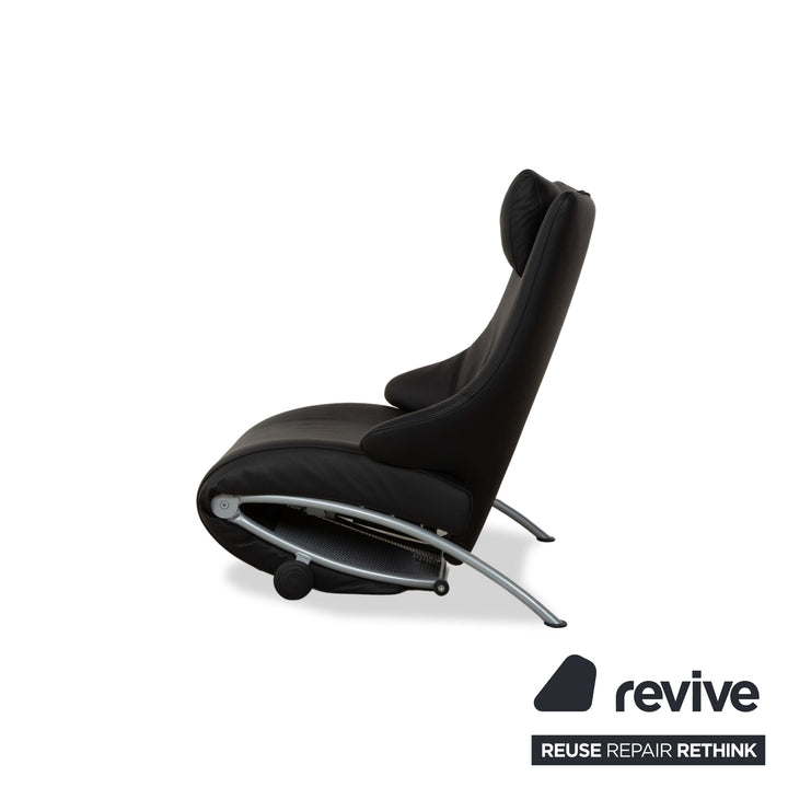 WK Wohnen Solo 699 fauteuil en cuir anthracite fonction manuelle