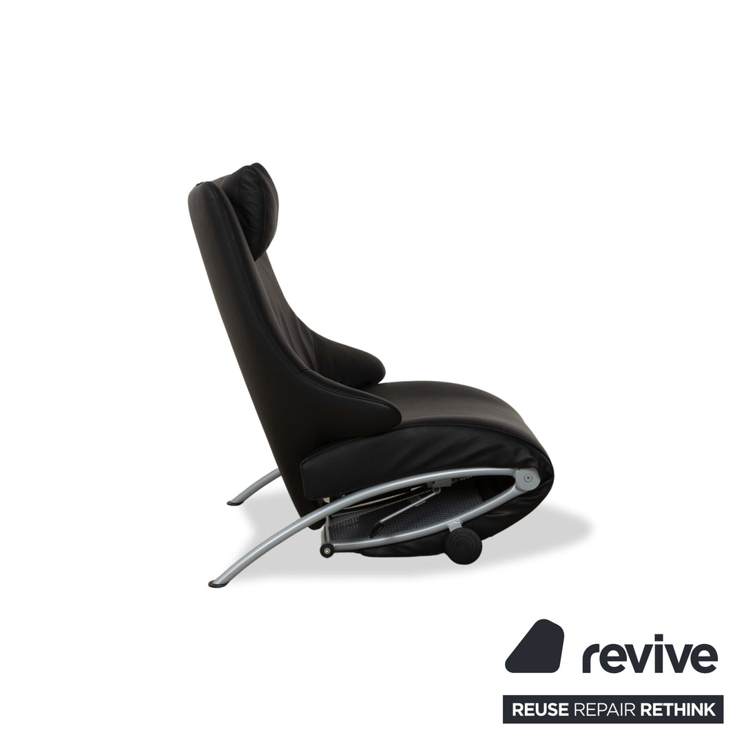 WK Wohnen Solo 699 fauteuil en cuir anthracite fonction manuelle